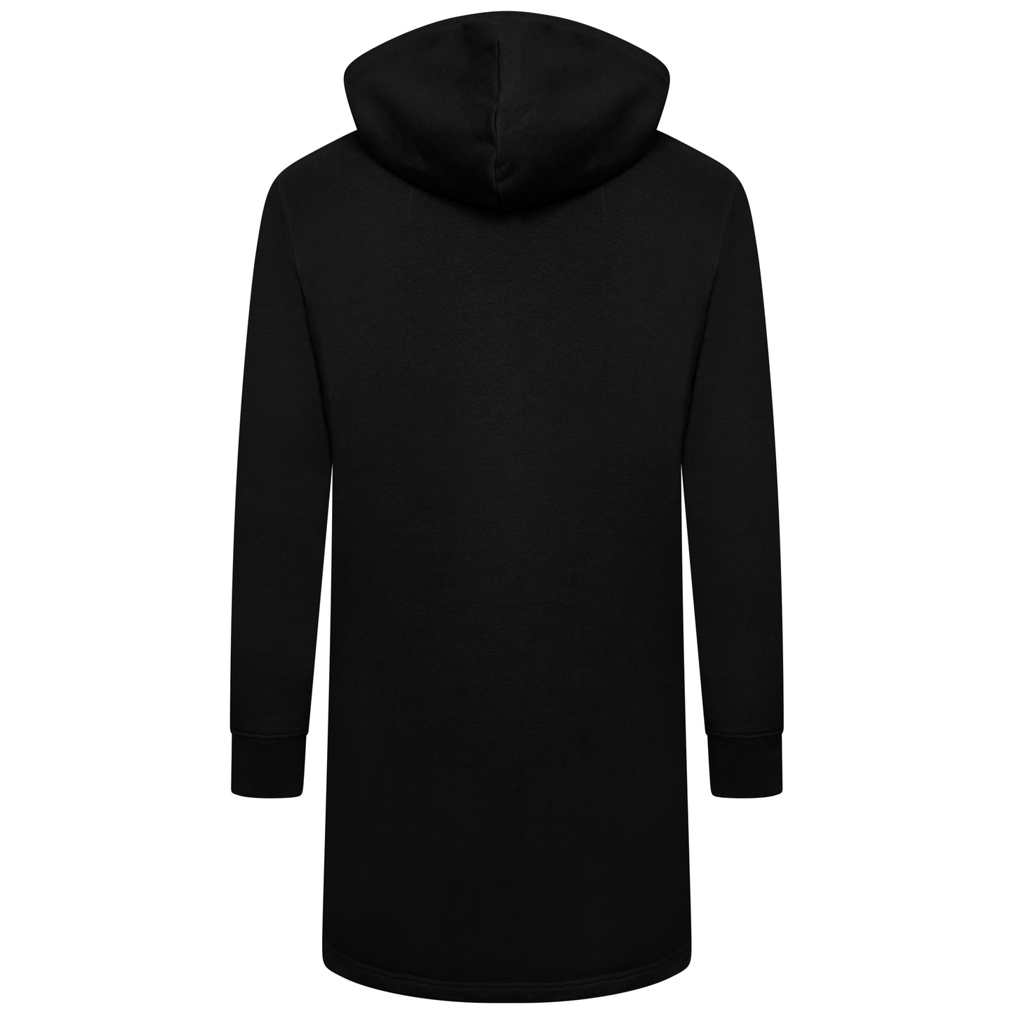 Hooded Sweatshirt Dress - Black/Brushed Metal - Organic Cotton & Recycled Polyester