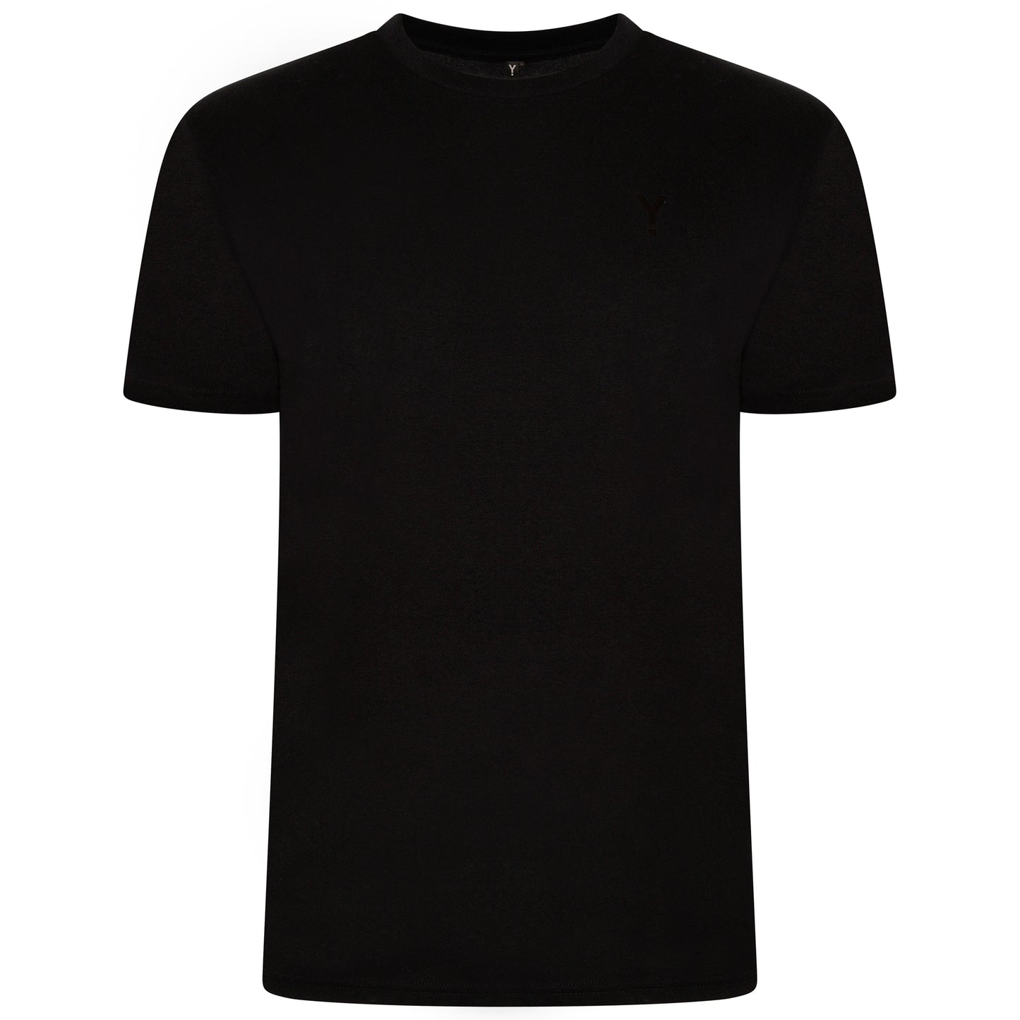 T-Shirt - Black/Satin Black - 100% Organic Cotton