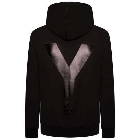 Hooded Sweatshirt - Black/Satin Black - Organic Cotton & Recy Polyester