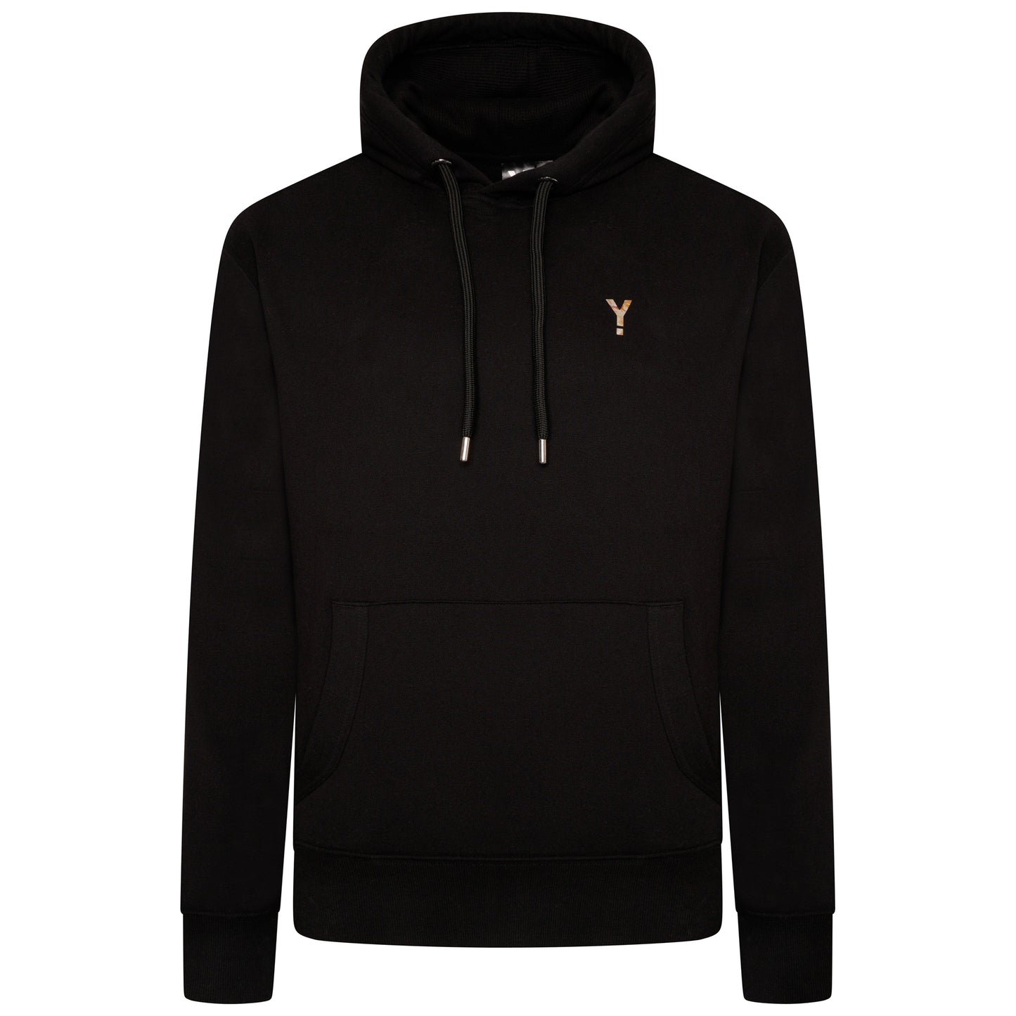 Hooded Sweatshirt - Black/Metallic Floral - Organic Cotton & Recycled Polyester