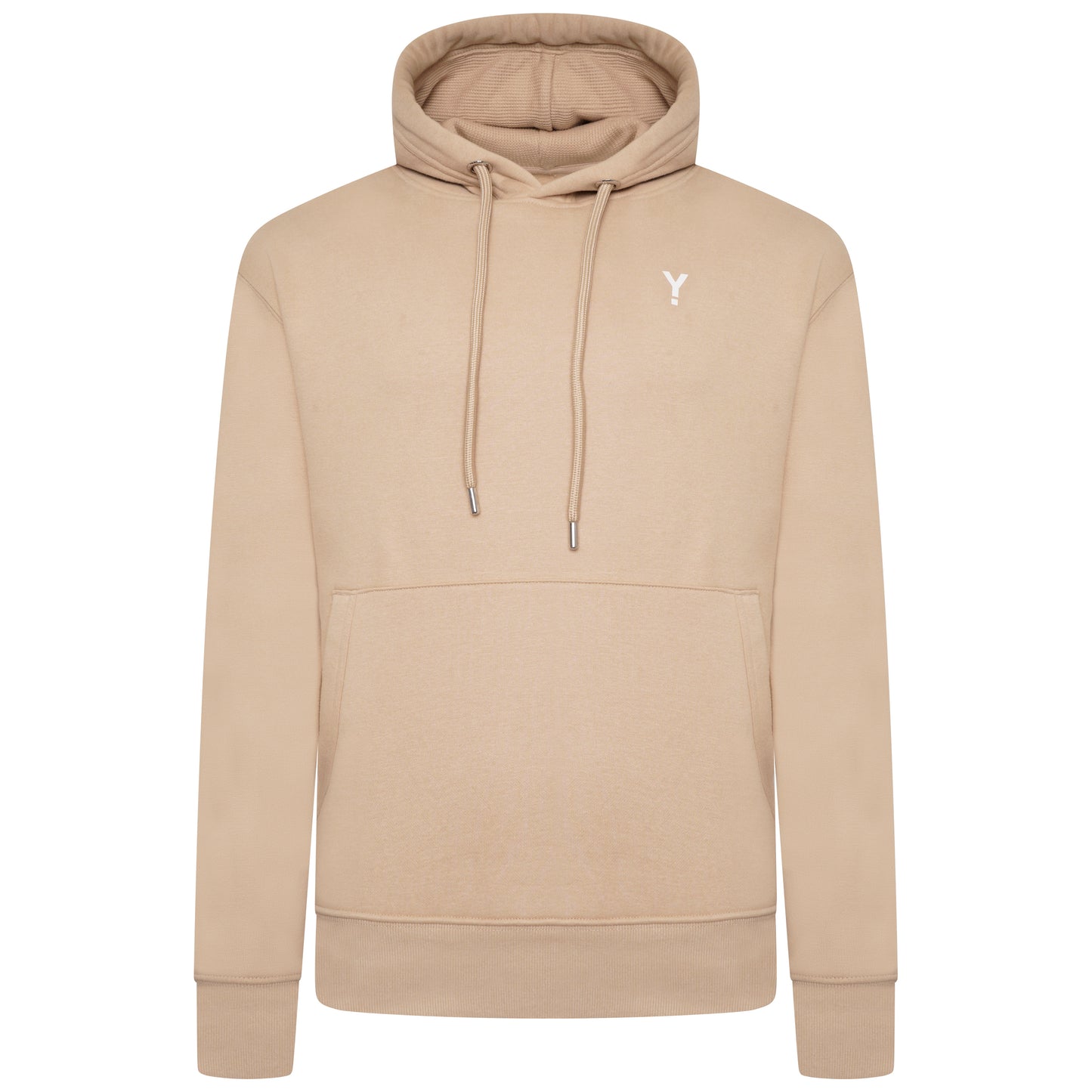 Hooded Sweatshirt - Sand/White - Organic Cotton & Recy Polyester
