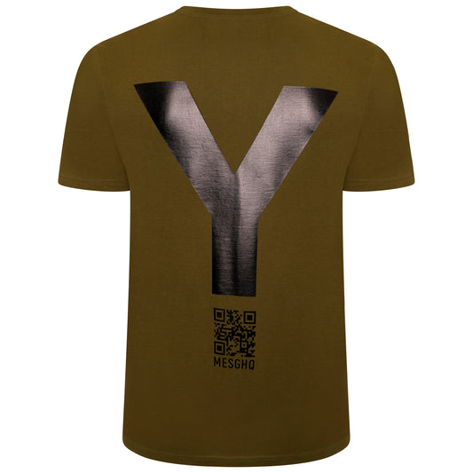 T-Shirt - Khaki Green/Satin Black - 100% Organic Cotton
